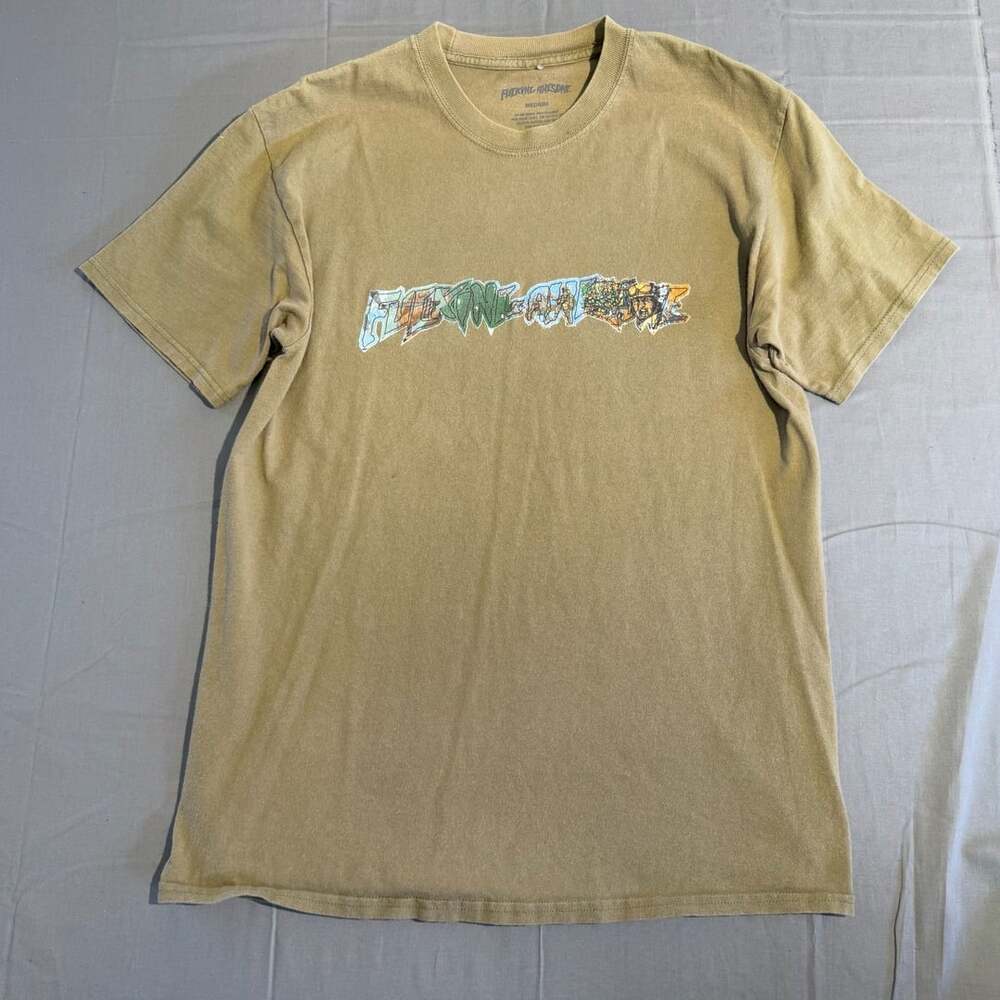 Fucking Awesome T-Shirt Size Medium Olive Graphic Skateboard Tee